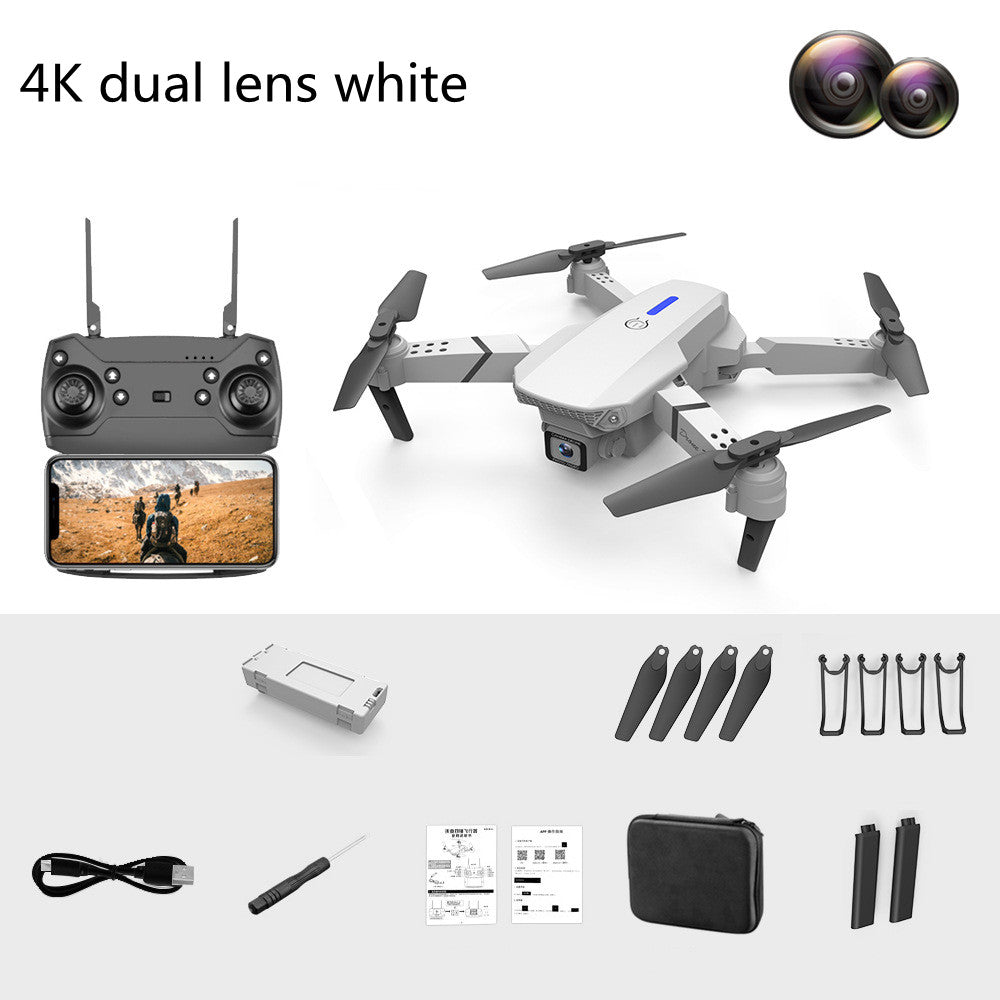 Dual-Lens pliant Drone à hauteur fixe quatre axes de la photographie aérienne télécommande