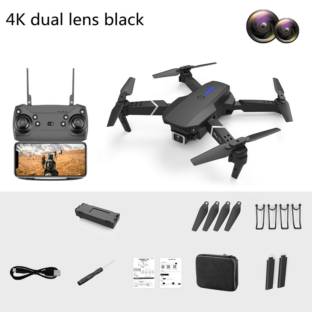 Dual-Lens pliant Drone à hauteur fixe quatre axes de la photographie aérienne télécommande