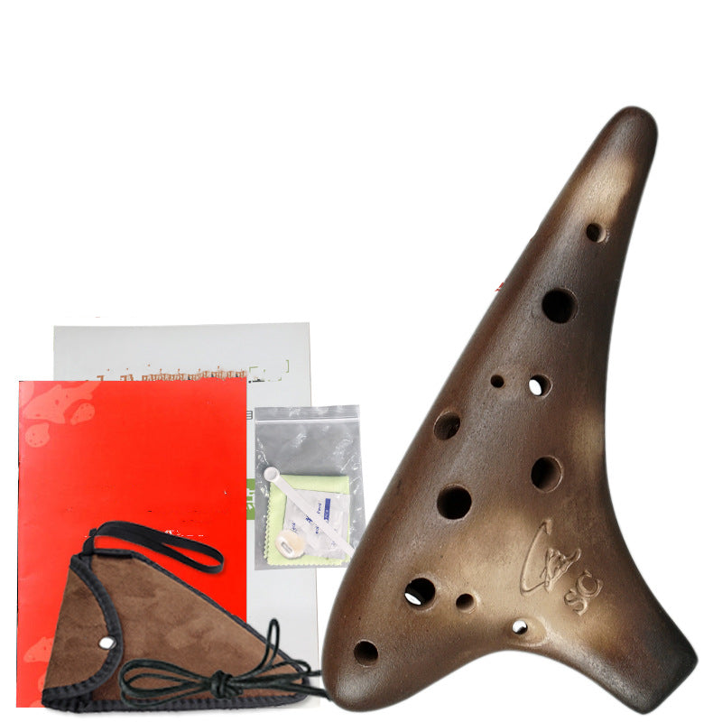 Débutant d'Ocarina Retro fumée 12-Hole