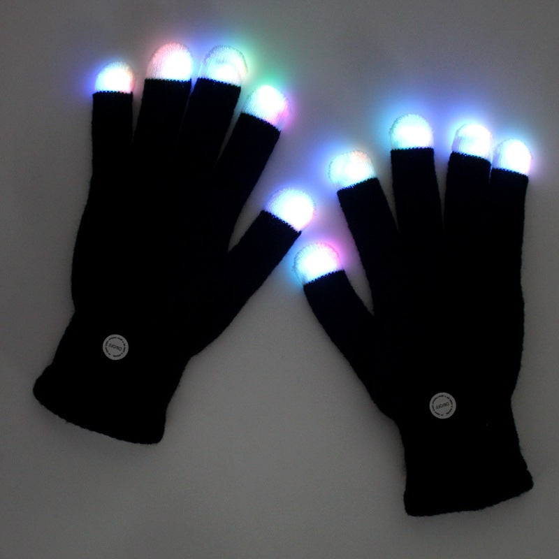 Gants de Glowing couleur noir