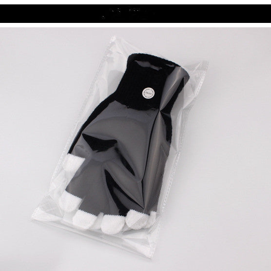 Gants de Glowing couleur noir