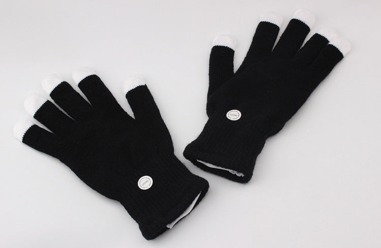Gants de Glowing couleur noir