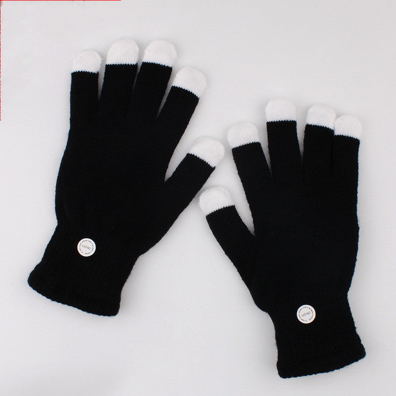 Gants de Glowing couleur noir