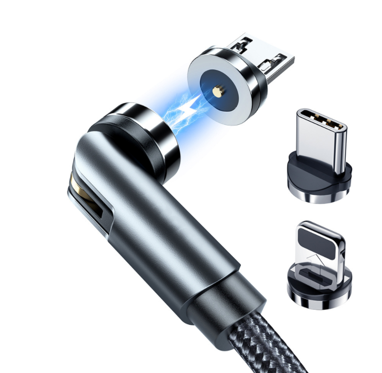 Câble magnétique rotatif Essager 360 degrés USB Type C Câble de charge Magnet de charge rapide Ch