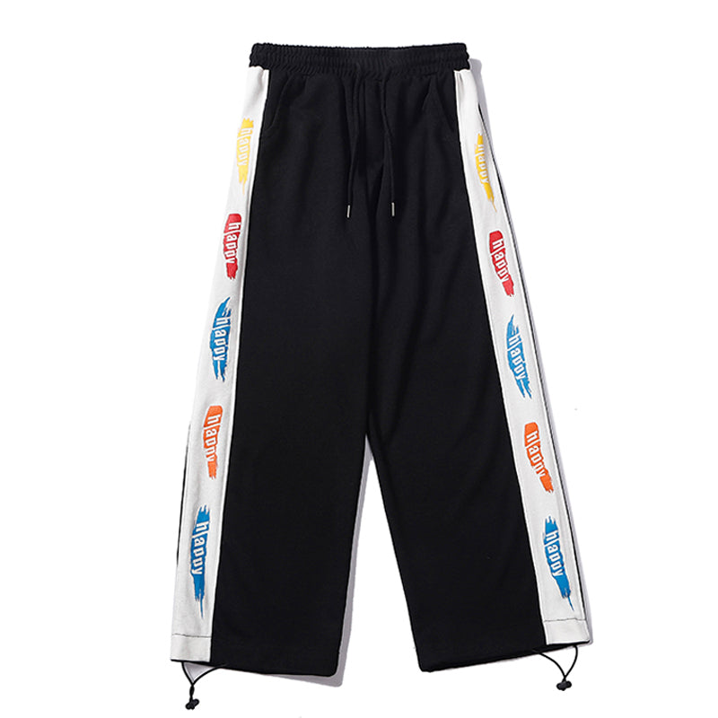 Pantalon imprimé avec pantalons à cordes pour hommes et femmes