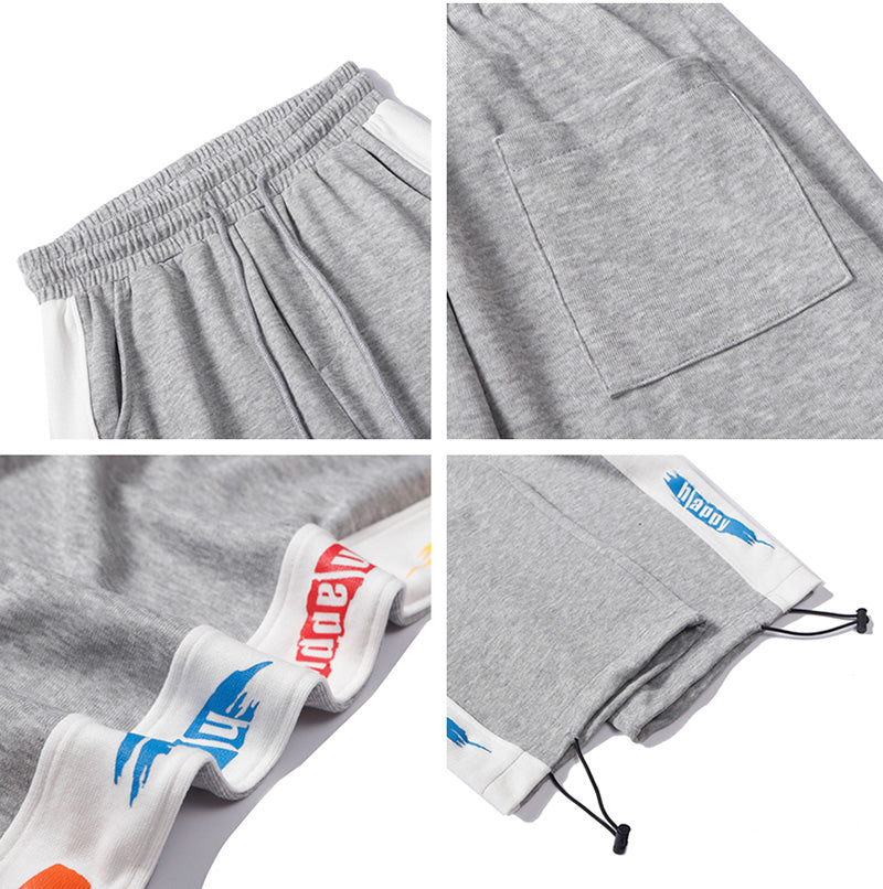Pantalon imprimé avec pantalons à cordes pour hommes et femmes