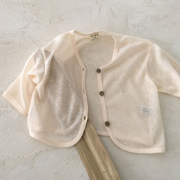 Le style d'été vêtements de bébé coréen simple et polyvalent