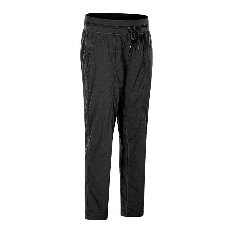 Pantalon de yoga de poche de fitness de sport lisse