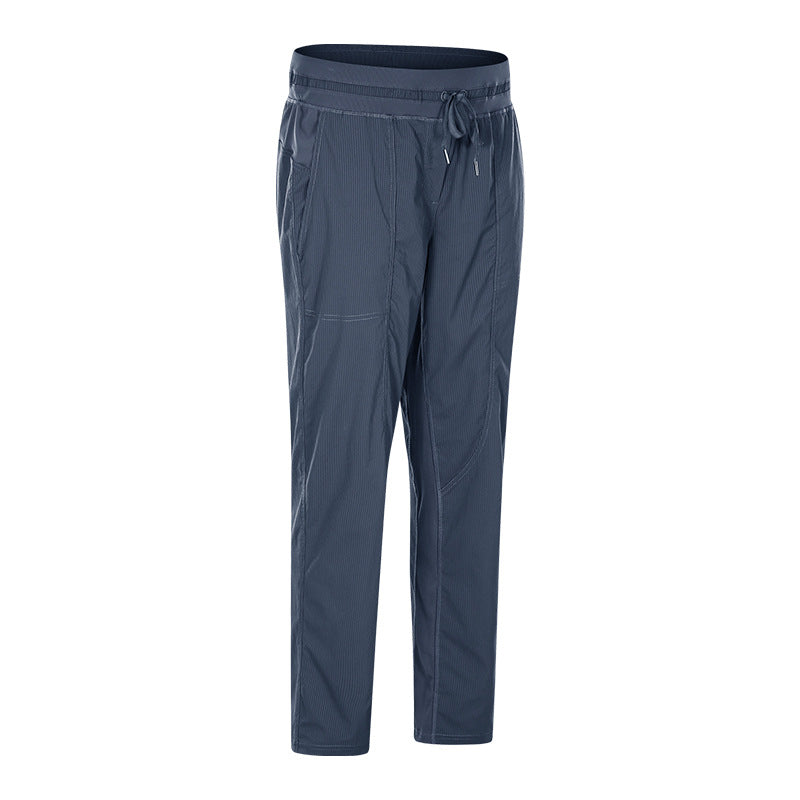 Pantalon de yoga de poche de fitness de sport lisse