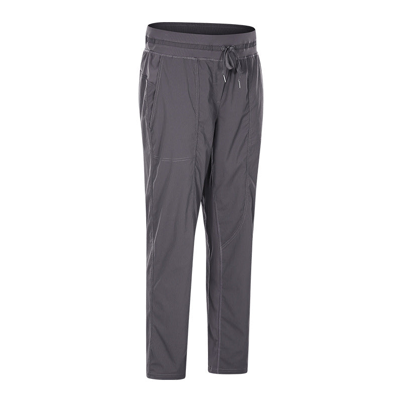 Pantalon de yoga de poche de fitness de sport lisse