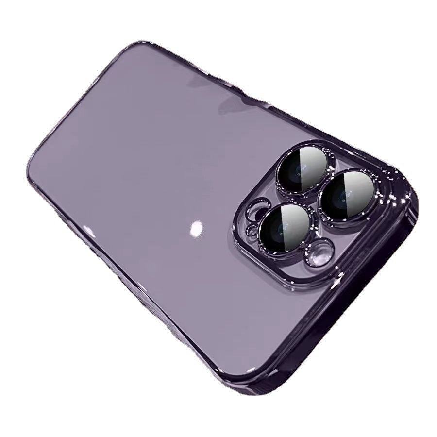 Couverture de protection simple pour téléphone dur transparent en cristal
