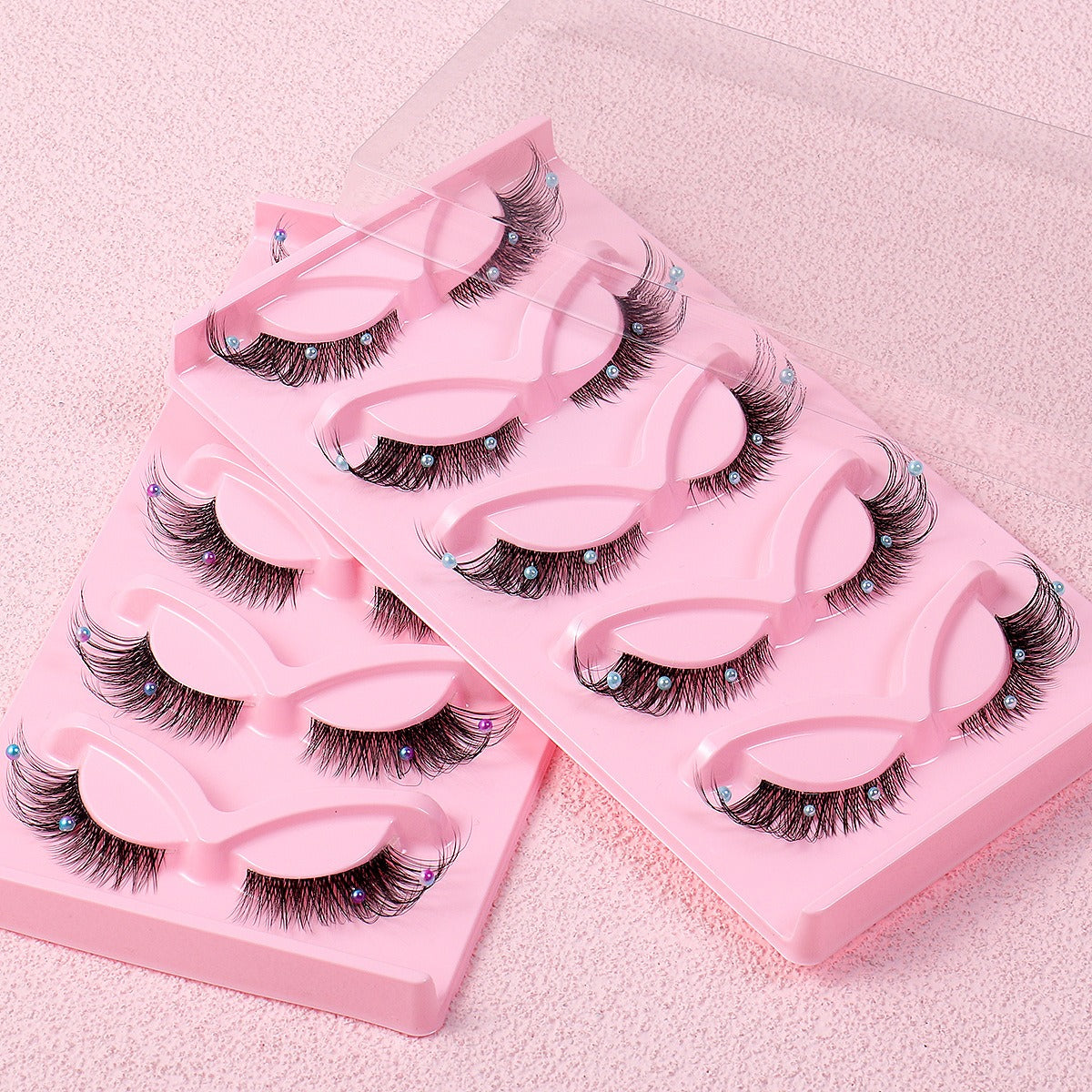 5 paires de faux cils cils Cluster d'extension