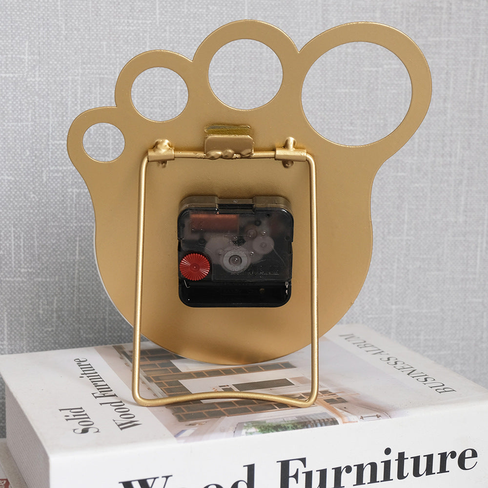 Moderne simple horloge bureau de fer nordique or créative