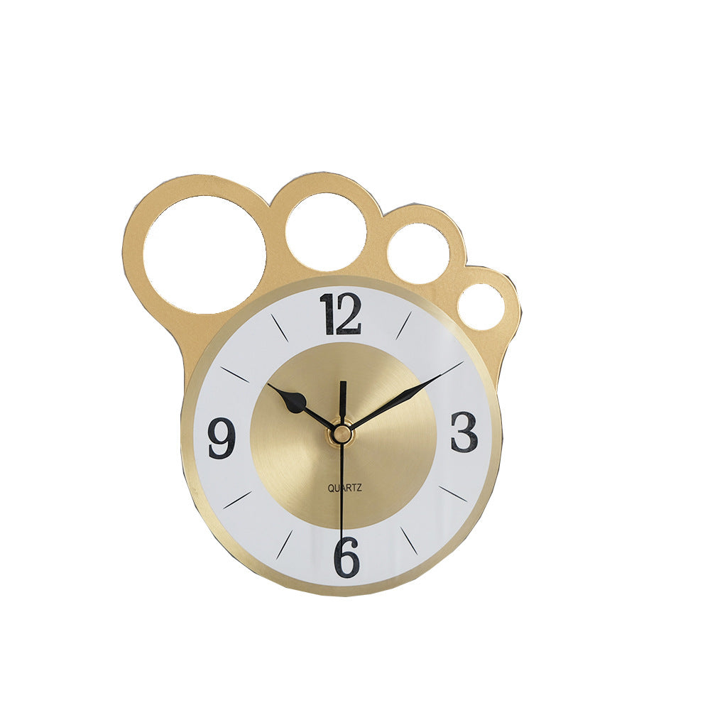 Moderne simple horloge bureau de fer nordique or créative