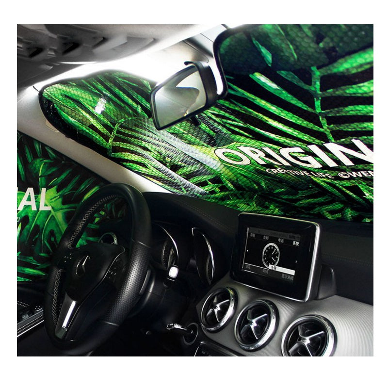 Voiture Sunshade Voiture avec Cartoon Sunshade Avant pliant film d'isolation thermique Bubble aluminium