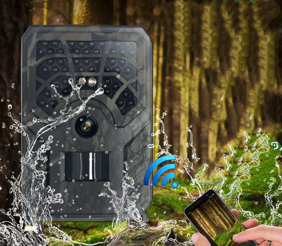 Caméra infrarouge Wifi 24Mp 1296P 5 millions de caméras de terrain avec réglage de l'application