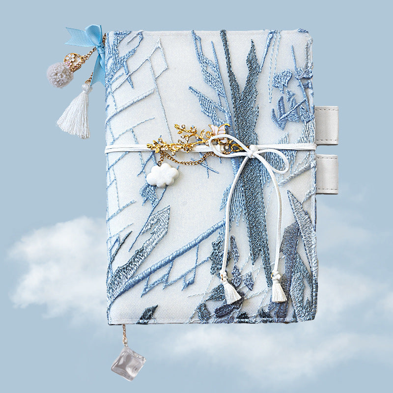 Carnet de notes simple de broderie Glacier fille