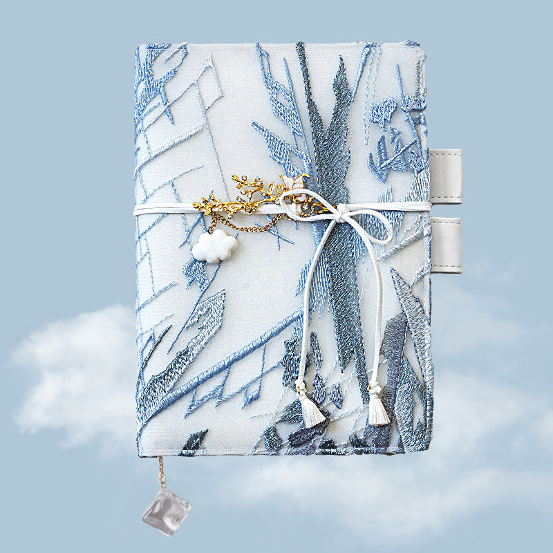 Carnet de notes simple de broderie Glacier fille