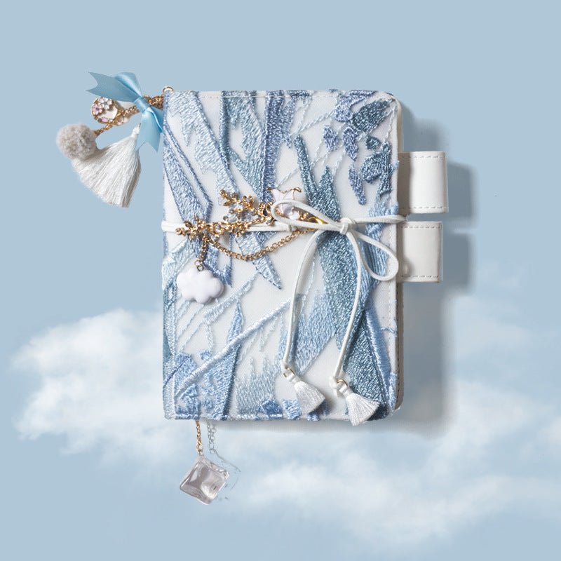 Carnet de notes simple de broderie Glacier fille