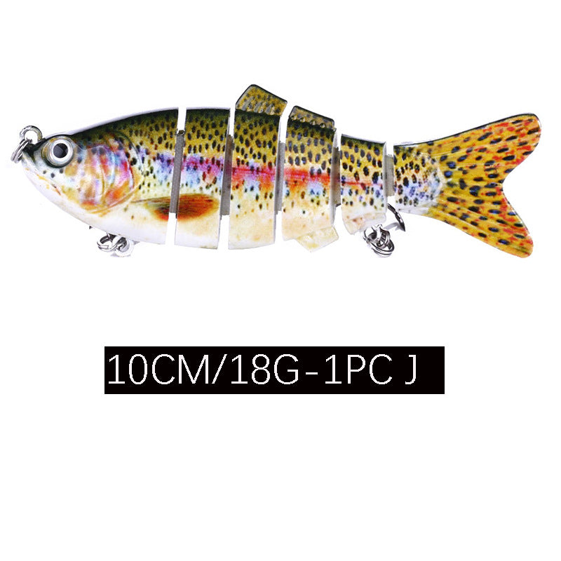 Layer de natation complet Aile multi section 10Cm 18G Road Sub Aile plastique bionique Aile 12 Couleur