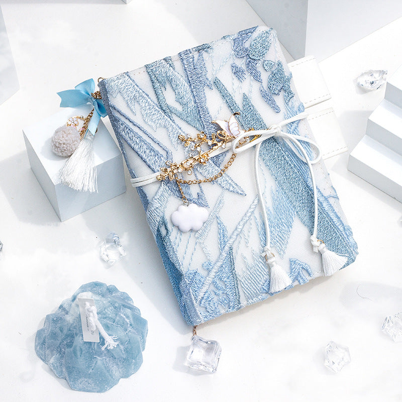 Carnet de notes simple de broderie Glacier fille