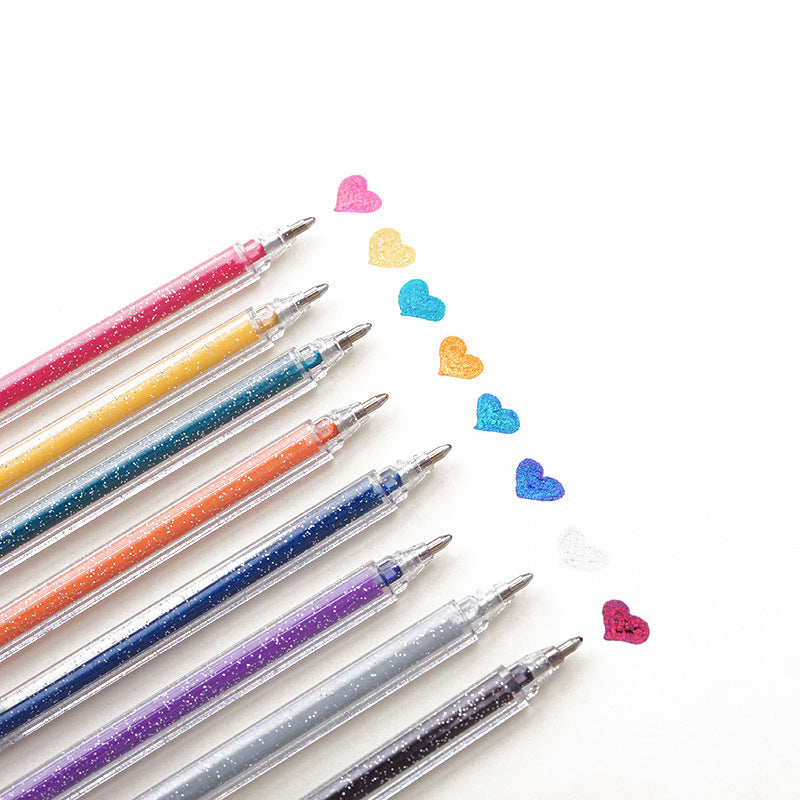 Stylos colorés de cartes de voeux fluorescentes changeantes