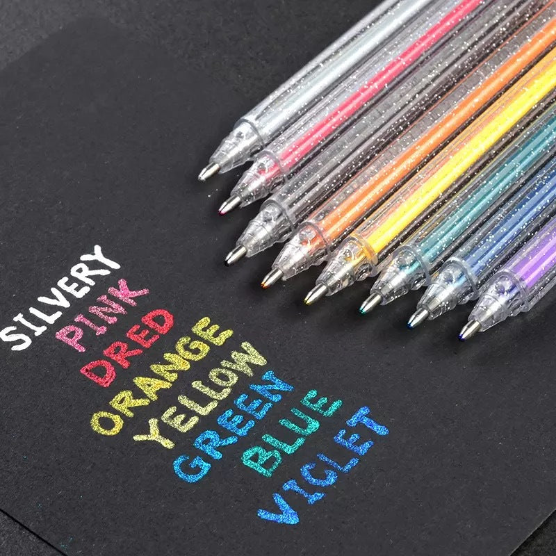 Stylos colorés de cartes de voeux fluorescentes changeantes