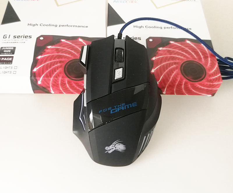 Souris de jeu USB couleur 7 boutons