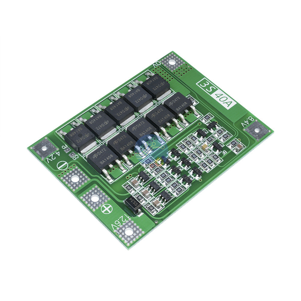 3S 40A BMS Lithium Batterie Protection Board Balance améliorée