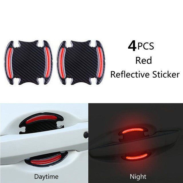 Poignée en fibre de carbone anti-rayure clou couverture voiture autocollant porte poignée poignet anti-rayure