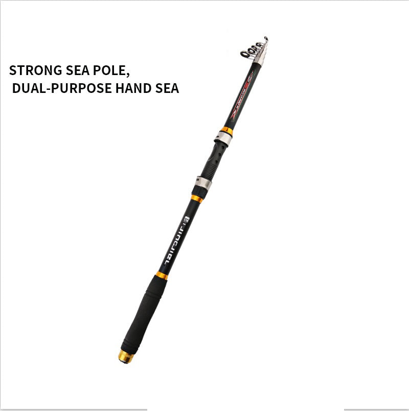 2.1M -3.6M Carpe d'engraissement de tige de pêche en fibre de carbone FP dur Telescopique de pêche de tige de pêche Po