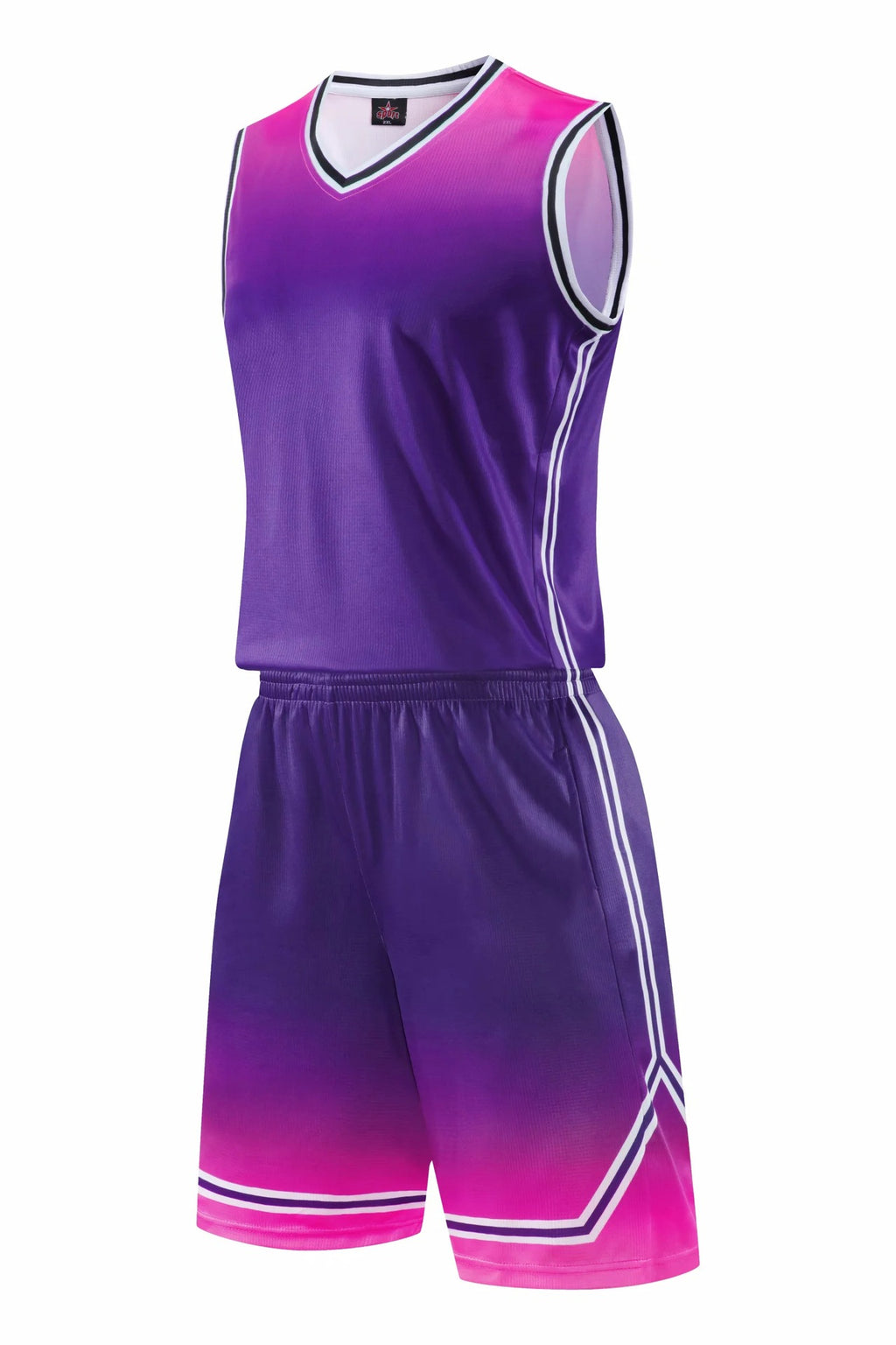 Gradient Basketball Uniforme Sportuaire Costume Enfants Adult Sweat Absorbent Basketball Uniforme