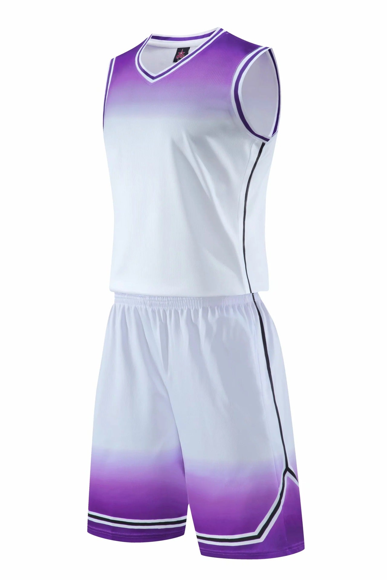 Gradient Basketball Uniforme Sportuaire Costume Enfants Adult Sweat Absorbent Basketball Uniforme