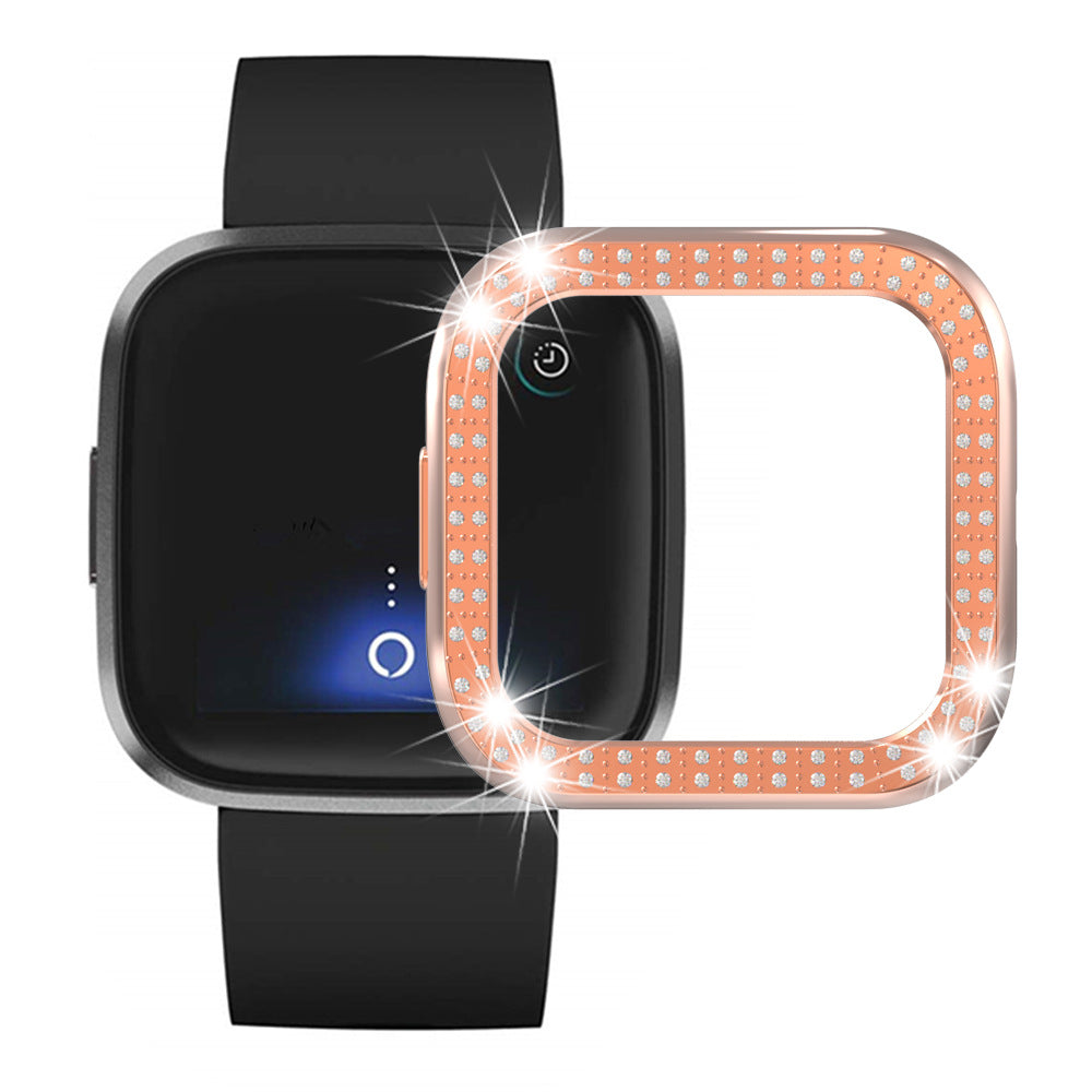 Deuxième génération de boîtier de montre Versa2 Electroplating Pc Double Row Diamond Watch Protection