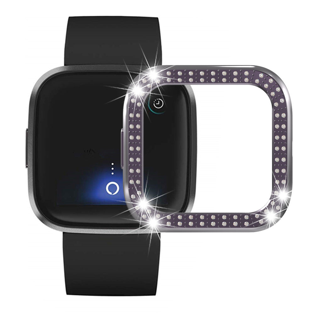 Deuxième génération de boîtier de montre Versa2 Electroplating Pc Double Row Diamond Watch Protection