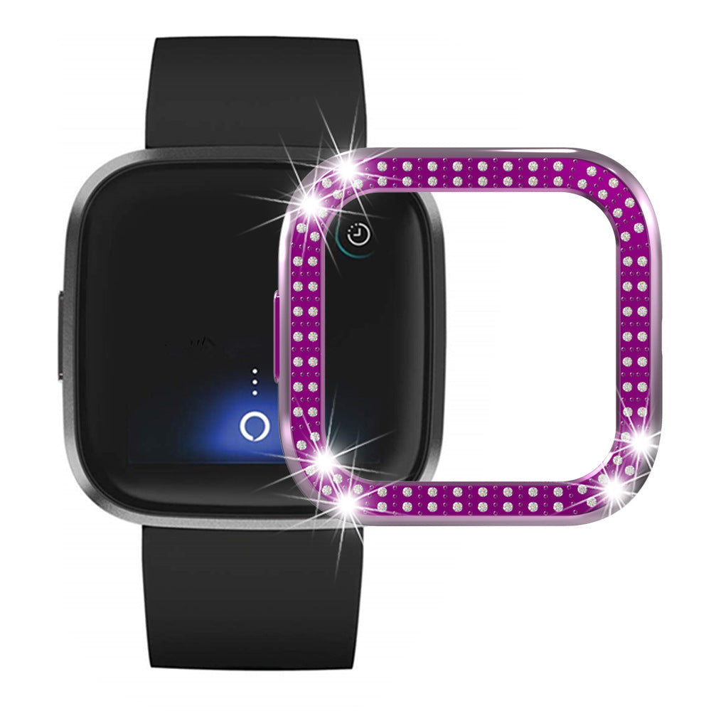 Deuxième génération de boîtier de montre Versa2 Electroplating Pc Double Row Diamond Watch Protection