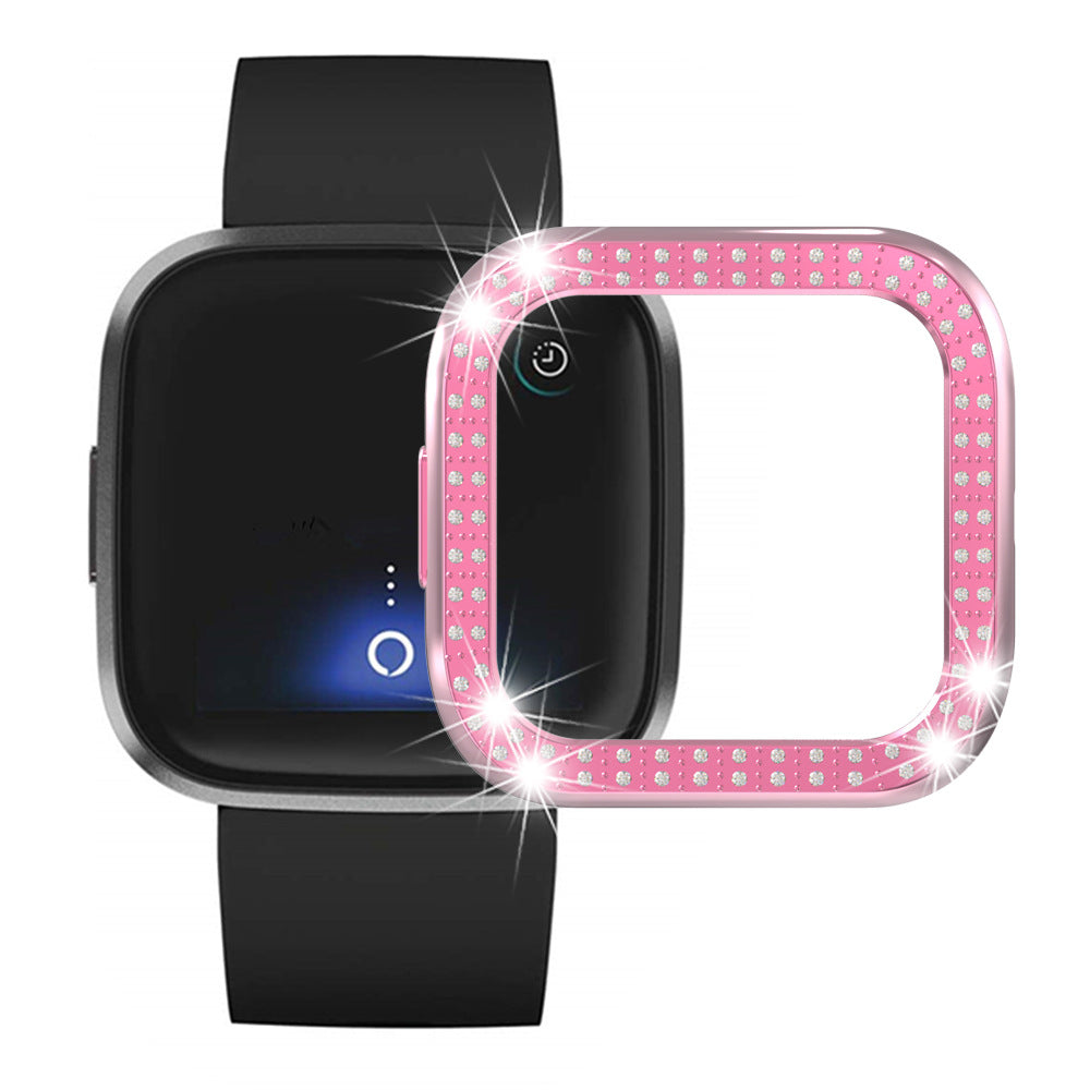 Deuxième génération de boîtier de montre Versa2 Electroplating Pc Double Row Diamond Watch Protection