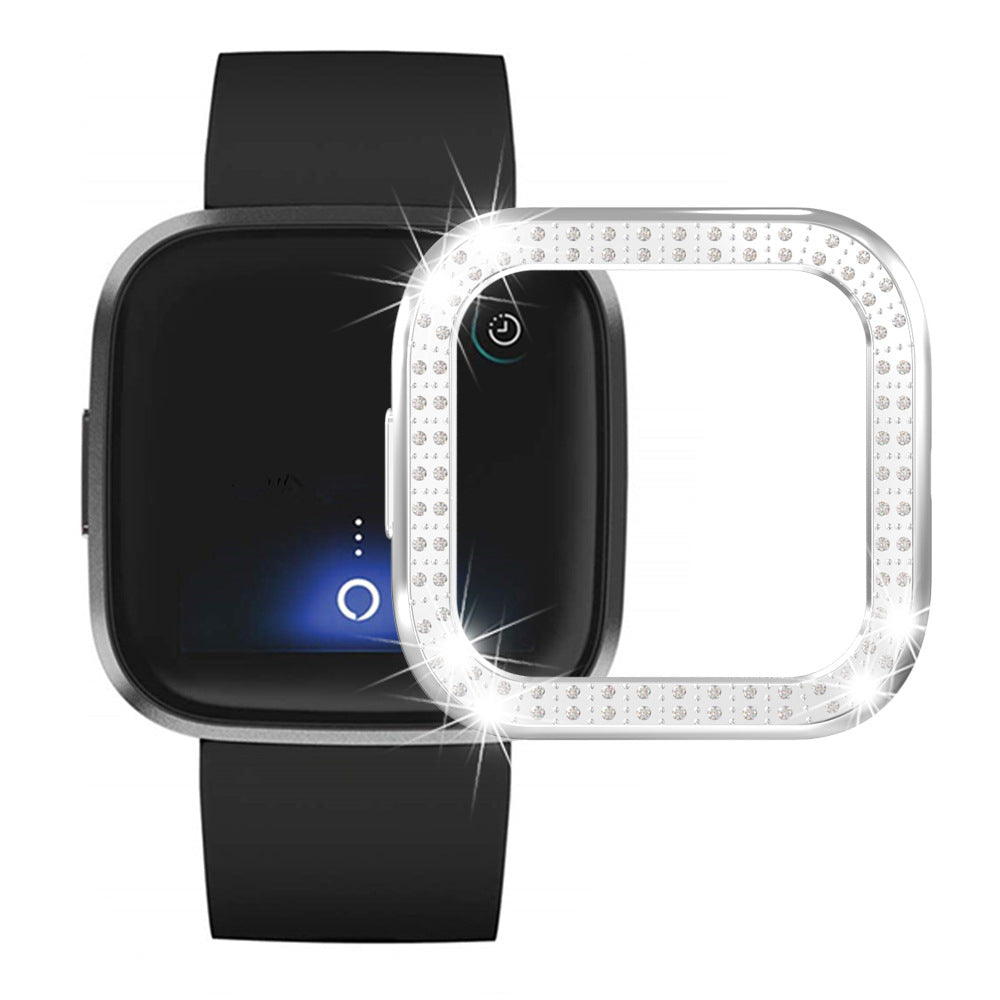 Deuxième génération de boîtier de montre Versa2 Electroplating Pc Double Row Diamond Watch Protection