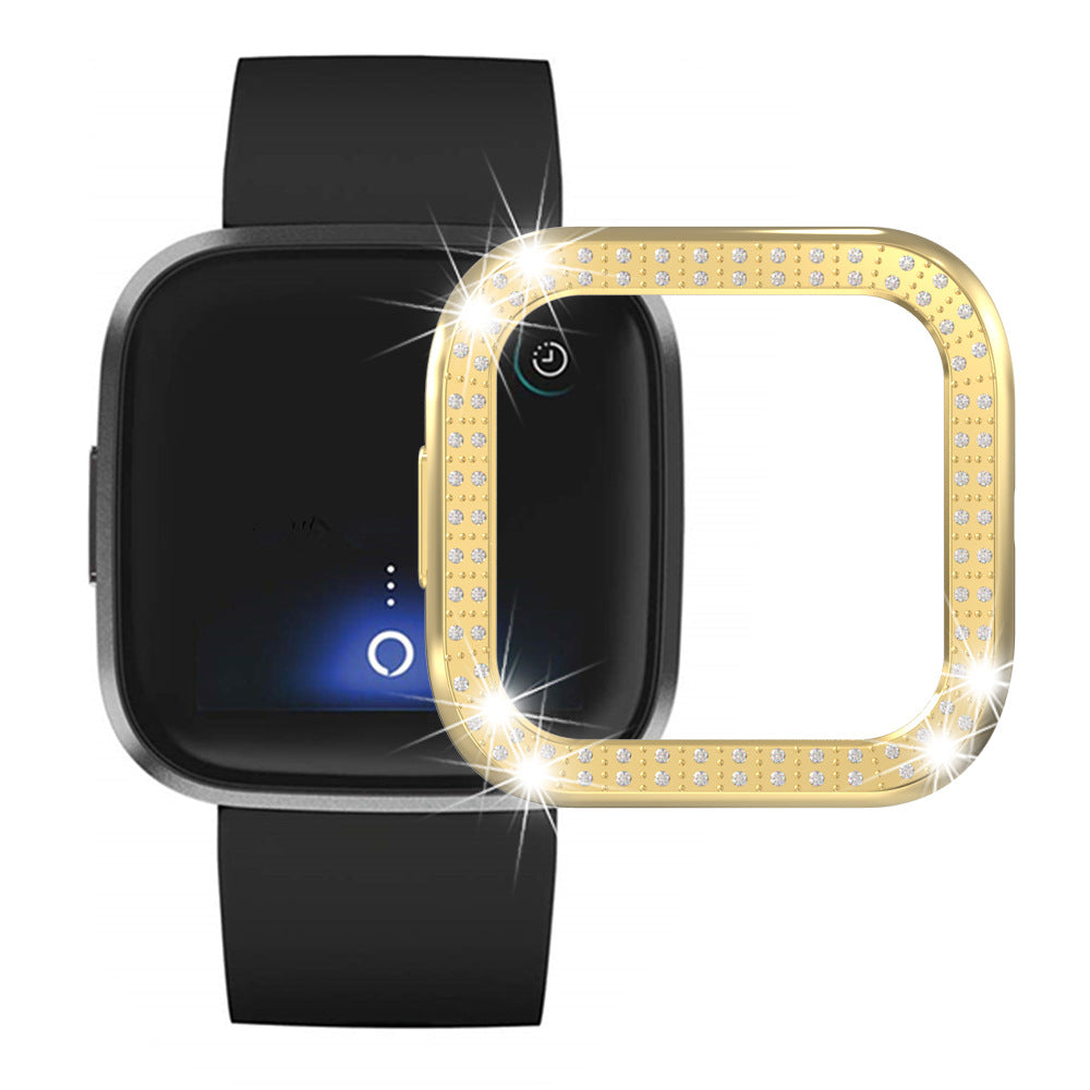 Deuxième génération de boîtier de montre Versa2 Electroplating Pc Double Row Diamond Watch Protection