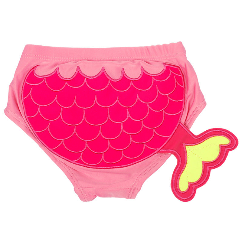 Bébé Natation Trunks mignon brodé Double pont 1-3 ans garçons et filles apprendre la natation