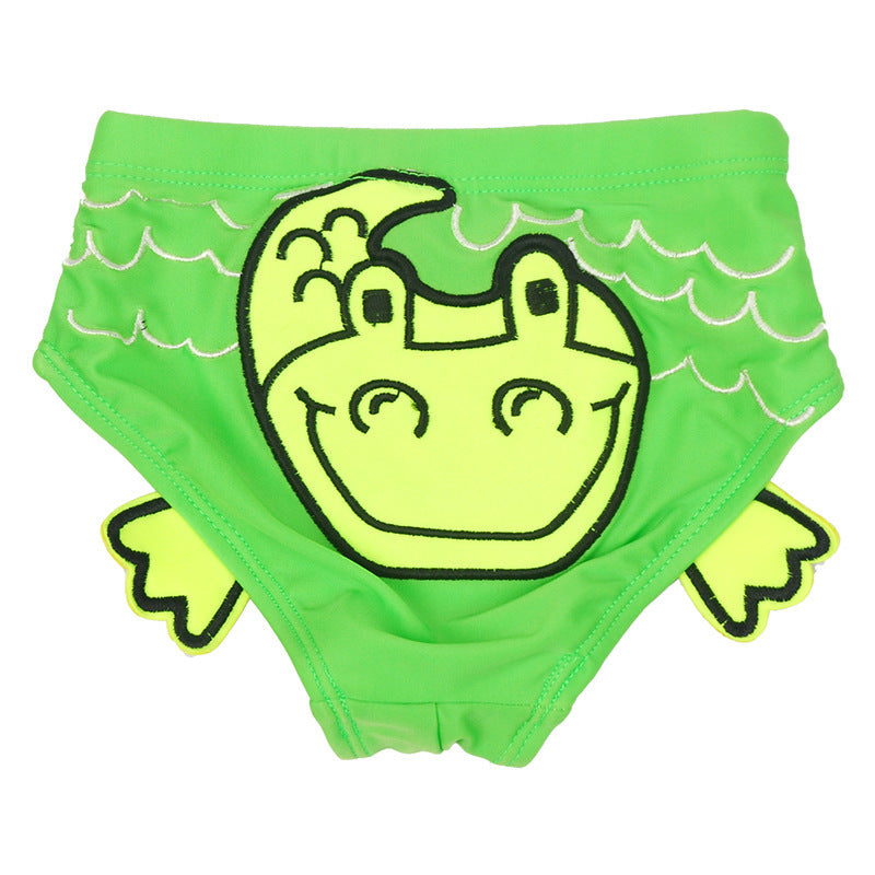 Bébé Natation Trunks mignon brodé Double pont 1-3 ans garçons et filles apprendre la natation
