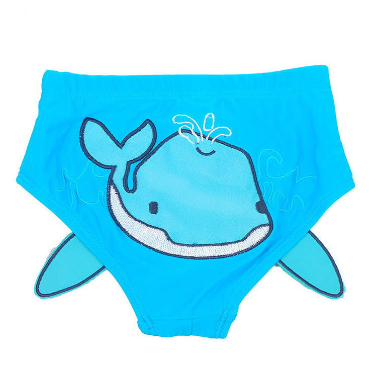 Bébé Natation Trunks mignon brodé Double pont 1-3 ans garçons et filles apprendre la natation