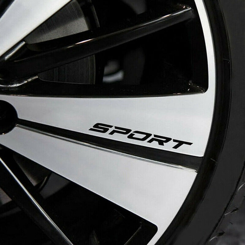 4 Pcs Autocollant de voiture Sport Font Car Sticker de corps de voiture