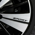 4 Pcs Autocollant de voiture Sport Font Car Sticker de corps de voiture