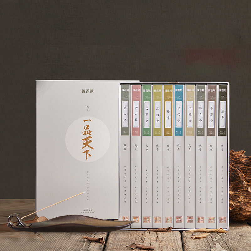 Puruofan Agarwood Encens Stick Holder Ceramic Sandalwood Encens Burner Antique O