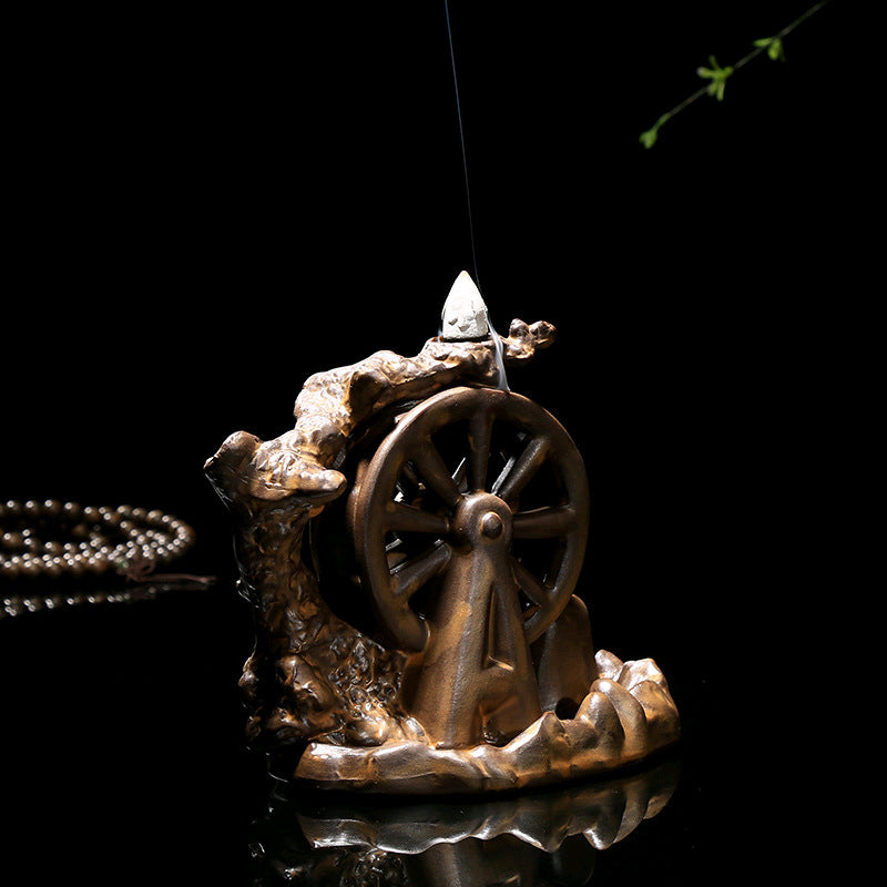 Encens de fumée de flux de céramique Burner Indoor Creative Aromatherapy Burner Ornaments O