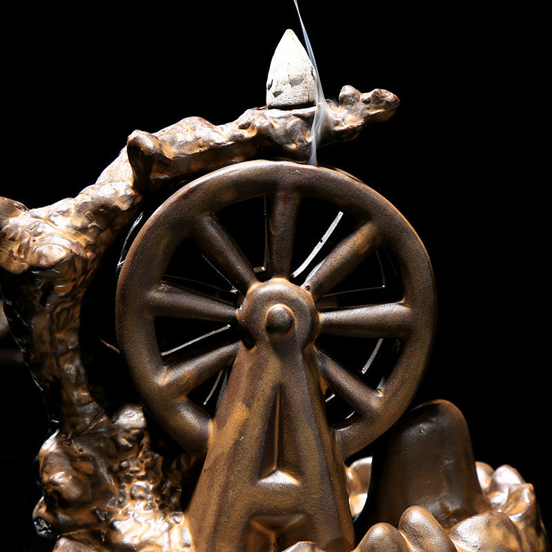 Encens de fumée de flux de céramique Burner Indoor Creative Aromatherapy Burner Ornaments O