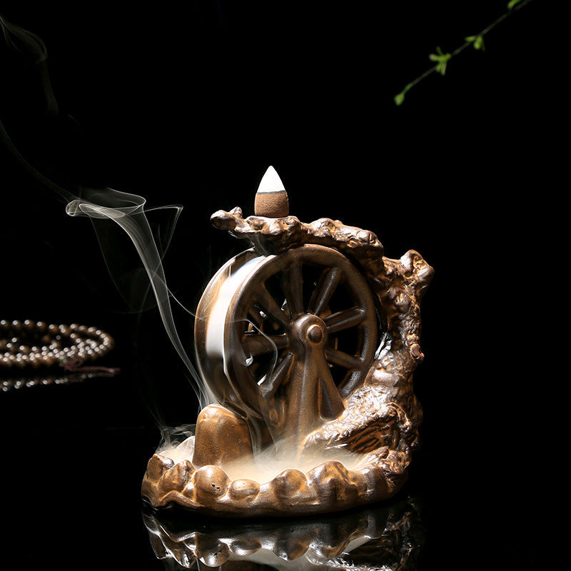 Encens de fumée de flux de céramique Burner Indoor Creative Aromatherapy Burner Ornaments O