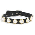 Collier en cuir Choker pour les femmes chaîne gothique punk