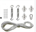 8Pcs Acier inoxydable Silver Shade Shade Shade Canopy Fixation Accessoires Kit Accessoire Safety Sun
